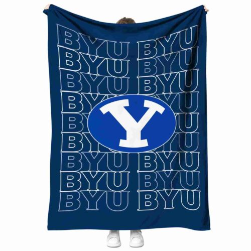 byu cougars fan pride blue blanket best selling