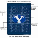 byu cougars fan pride blue blanket new arrival