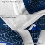 byu cougars fan pride blue blanket premium grade