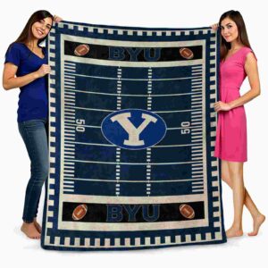 byu cougars football field blue blanket fashion forward