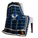 byu cougars football field blue blanket best selling