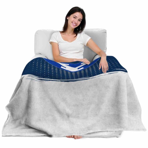 byu cougars gradient dots blue blanket latest model
