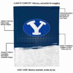 byu cougars gradient dots blue blanket new arrival