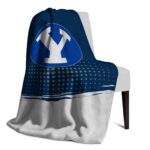 byu cougars gradient dots blue blanket top rated