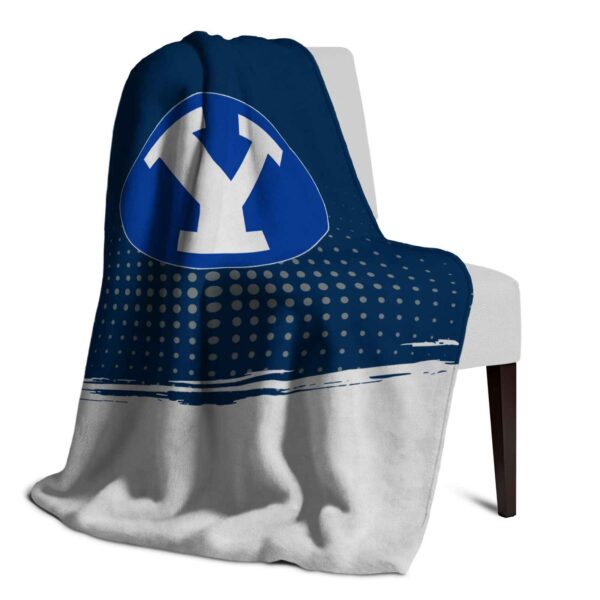 byu cougars gradient dots blue blanket top rated