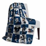 byu cougars mickey minnie blue white blanket top rated