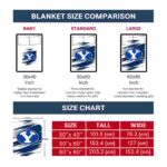 byu cougars paint streaks blue white blanket best selling