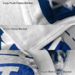 byu cougars splatter effect blue blanket best selling