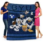 byu cougars three musketeers blue blanket fashion forward