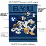 byu cougars three musketeers blue blanket new arrival