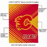 calgary flames diagonal stripes red blanket new arrival