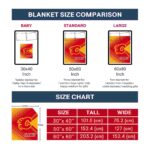 calgary flames diagonal stripes red blanket trendy