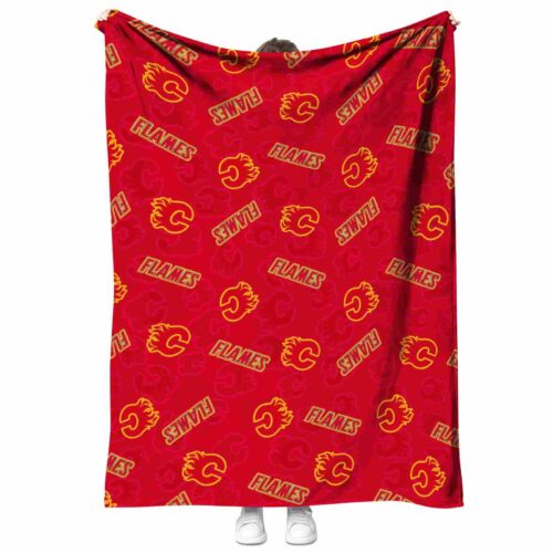 calgary flames diehard fans red blanket best selling