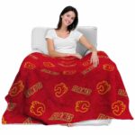calgary flames diehard fans red blanket best selling