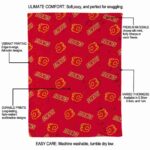 calgary flames diehard fans red blanket best selling