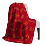 calgary flames diehard fans red blanket best selling