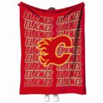 calgary flames fan pride red blanket best selling
