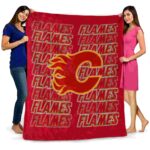 calgary flames fan pride red blanket best selling