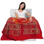 calgary flames fan pride red blanket best selling