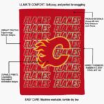 calgary flames fan pride red blanket best selling