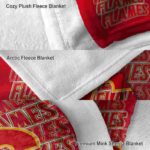 calgary flames fan pride red blanket best selling