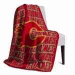 calgary flames fan pride red blanket best selling