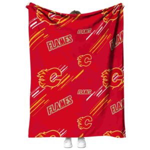 calgary flames fan spirit red blanket best selling