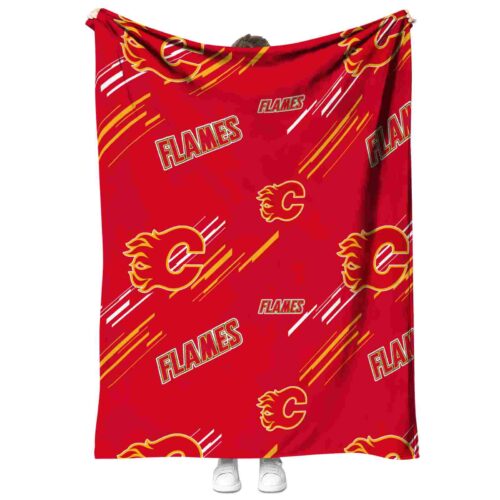 calgary flames fan spirit red blanket best selling