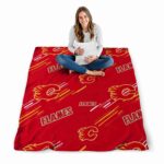 calgary flames fan spirit red blanket high quality