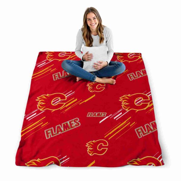 calgary flames fan spirit red blanket high quality