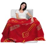 calgary flames fan spirit red blanket latest model