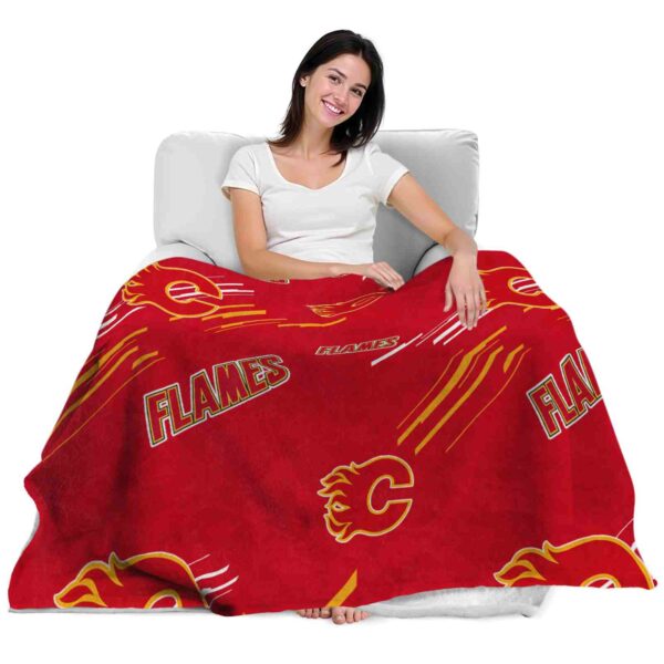 calgary flames fan spirit red blanket latest model