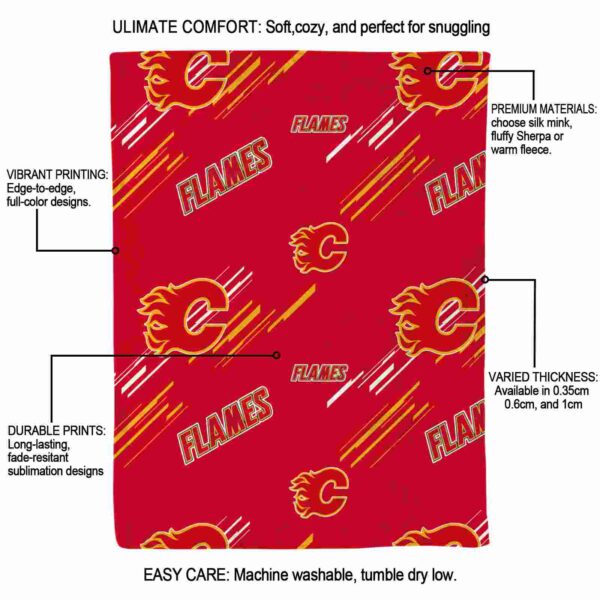 calgary flames fan spirit red blanket new arrival