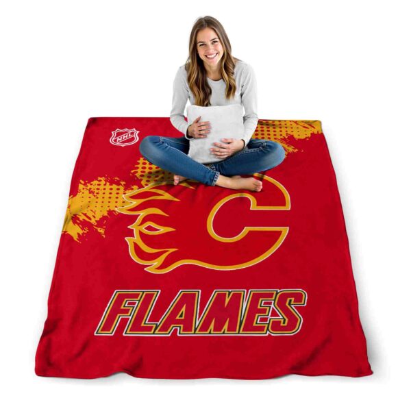 calgary flames grunge texture red blanket high quality