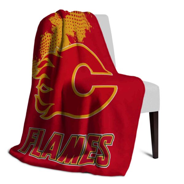 calgary flames grunge texture red blanket top rated
