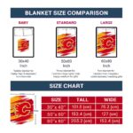 calgary flames paint streaks red white blanket best selling