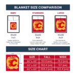calgary flames splatter effect red blanket trendy