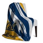 california golden bears brushstrokes blue white blanket top rated