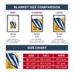 california golden bears brushstrokes blue white blanket trendy
