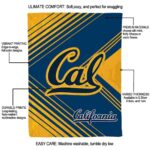 california golden bears diagonal stripes blue blanket new arrival
