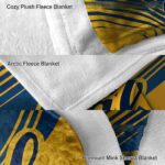 california golden bears diagonal stripes blue blanket premium grade