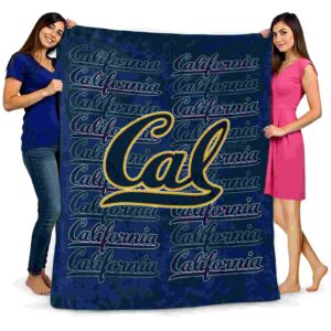 california golden bears fan pride blue blanket fashion forward