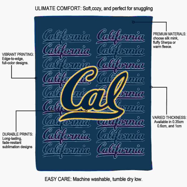 california golden bears fan pride blue blanket new arrival
