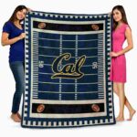 california golden bears football field blue blanket fashion forward
