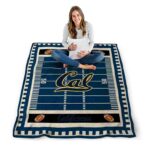 california golden bears football field blue blanket high quality