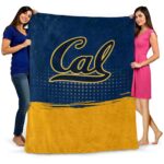 california golden bears gradient dots blue blanket fashion forward