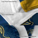 california golden bears gradient dots blue blanket premium grade
