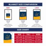 california golden bears gradient dots blue blanket trendy