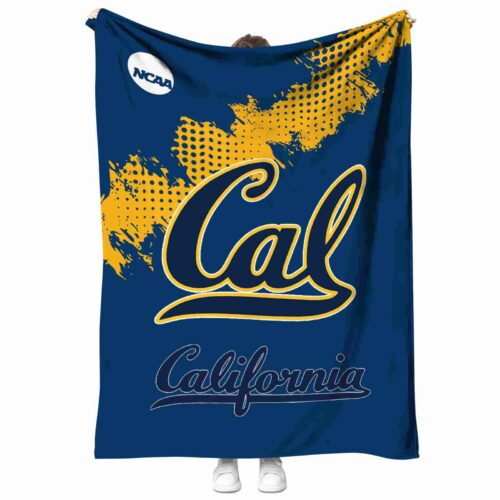 california golden bears grunge texture blue blanket best selling