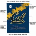 california golden bears grunge texture blue blanket best selling
